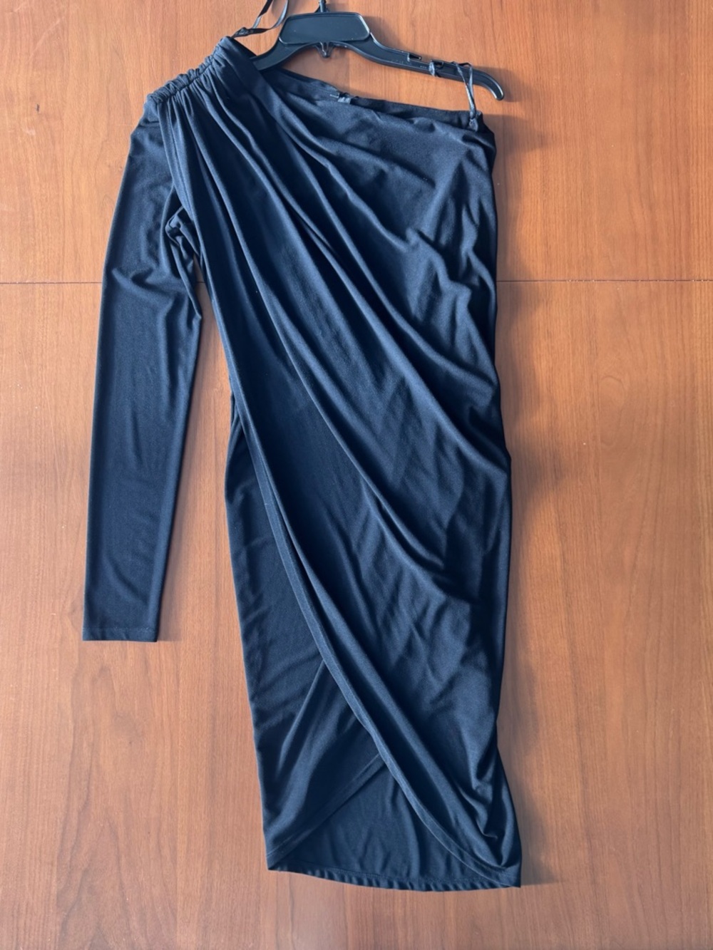 Rachel Zoe One Shoulder Jersey Draped Dress